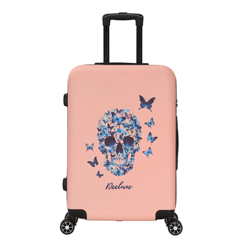 Valise Moyenne 4 roues 65cm rigide - BLUE SERENITY - DEELUXE Rose - DEELUXE