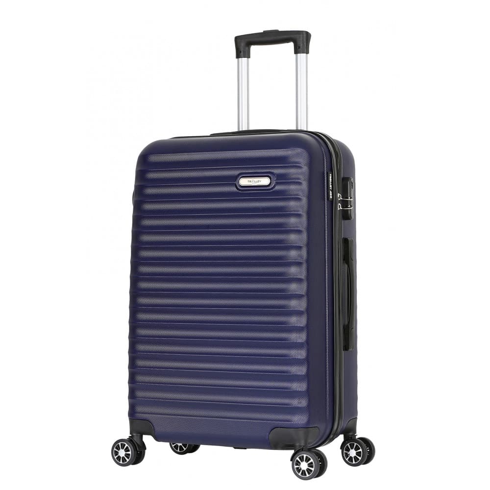 Valise Grande taille 4 roues 75cm ABS - Classiq - Trolley ADC Bleu Marine - Trolley ADC