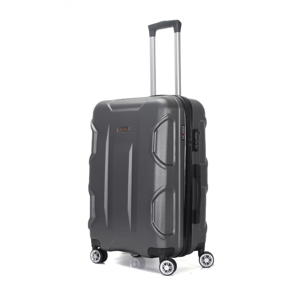 Valise Grande taille 4 roues 75cm rigide - Palace - SuperFly Gris - SuperFly