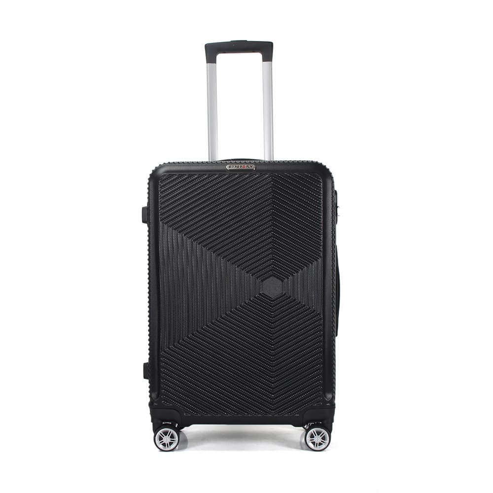 Valise Moyenne 4 roues 65cm ABS - Luton - SuperFly Noir - SuperFly