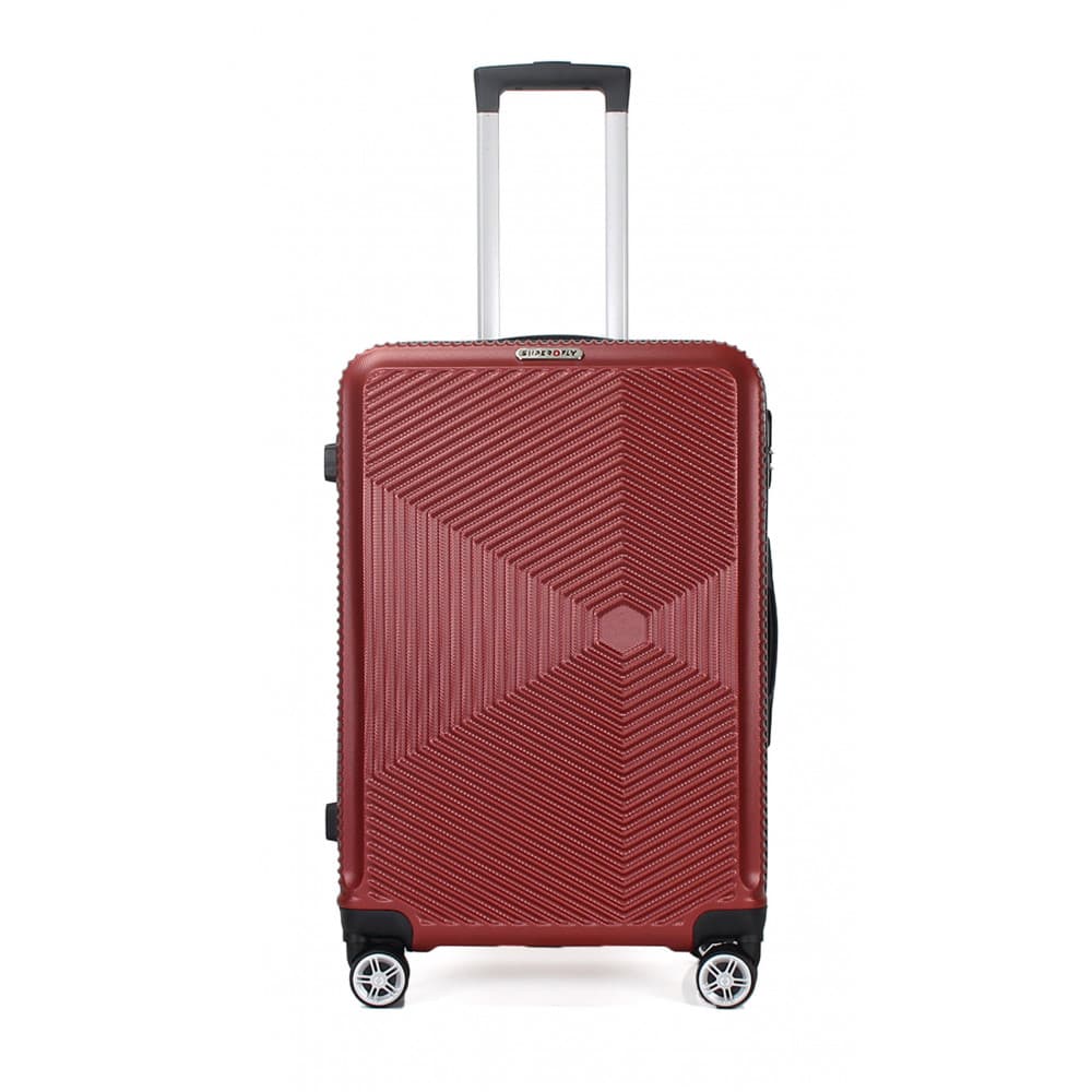 Valise Moyenne 4 roues 65cm ABS - Luton - SuperFly Bordeaux - SuperFly