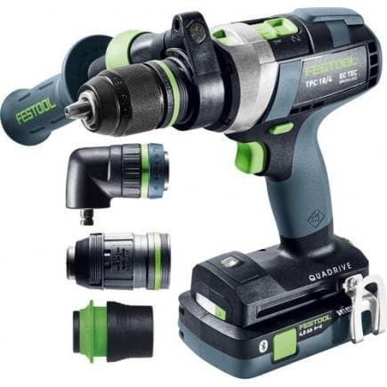 FESTOOL 577622 - Perceuse-visseuse à percussion sans fil TPC 18/4 5,0/4,0 I-Set/XL QUADRIVE