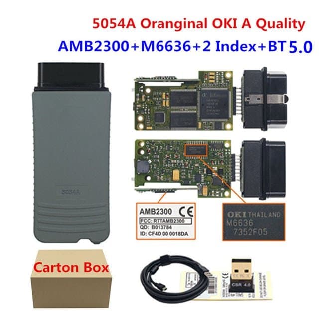 VAS 5054A : Outil de Diagnostic Auto OBD2 Bluetooth avec Puce AMB2300, Support UDS, WIFI V7.1.1 - Compatible avec VAS 6154, 6154A, 5054, VXDIAG et ODIS S/E