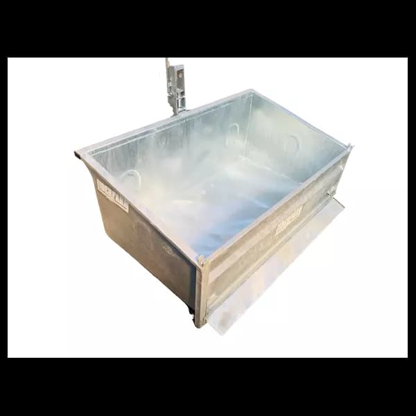 Benne 3 points galvanisée LIDERFARM 1m40 charge 600kg - Axe d'attelage Ø19mm en acier bichromaté