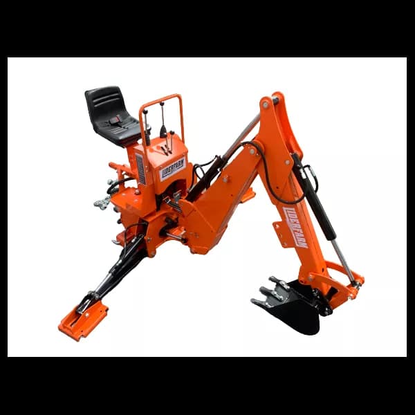 Pelle rétro LIDERFARM série semi-lourde pour petit tracteur - Godet de 620mm pour curage de fossé et déplacement de terre