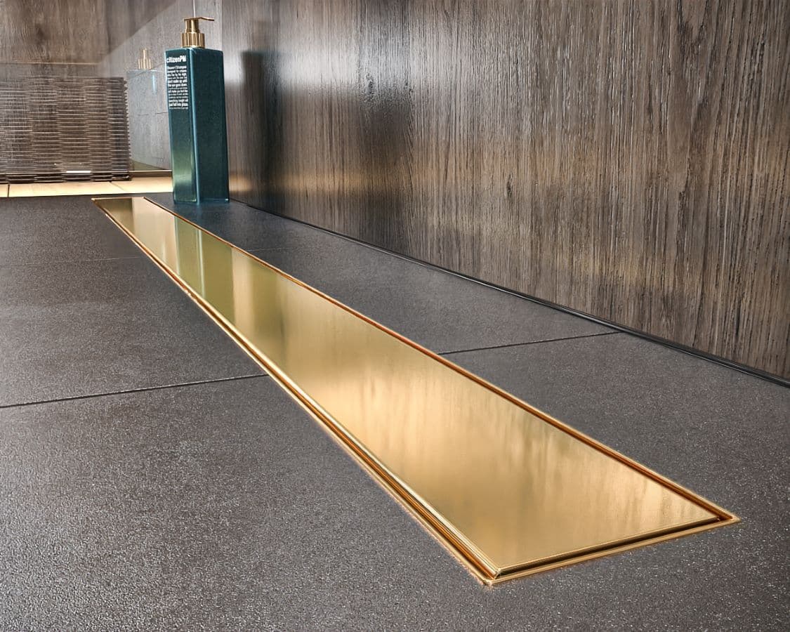 Odpływ liniowy 70 cm złoty połysk Pełny Niski Waterway