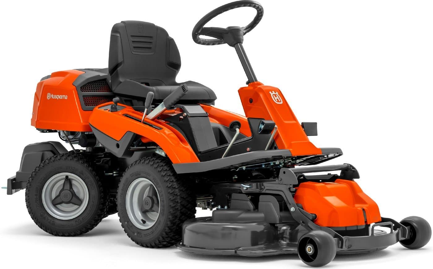 Husqvarna Profi-Frontmäher R 214TC Combi 94 Winterpaket mit Schneeschild, Gummileiste, Gewicht und Schneeketten – Modell 2025-Neu