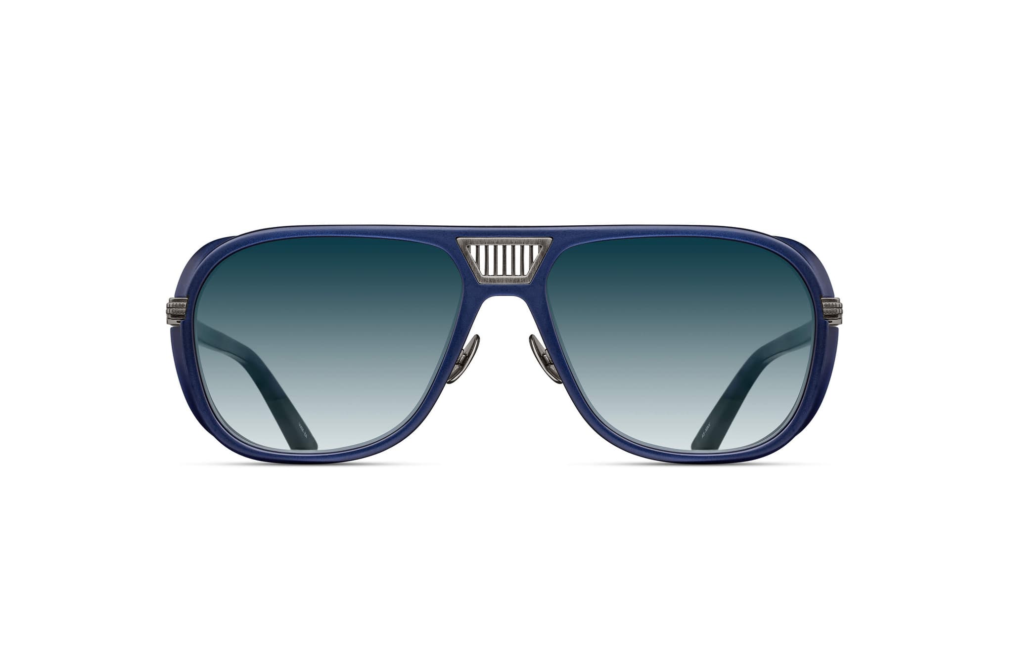 Lunette de Soleil Matsuda M3023-V2 Antique Silver – Matte Navy