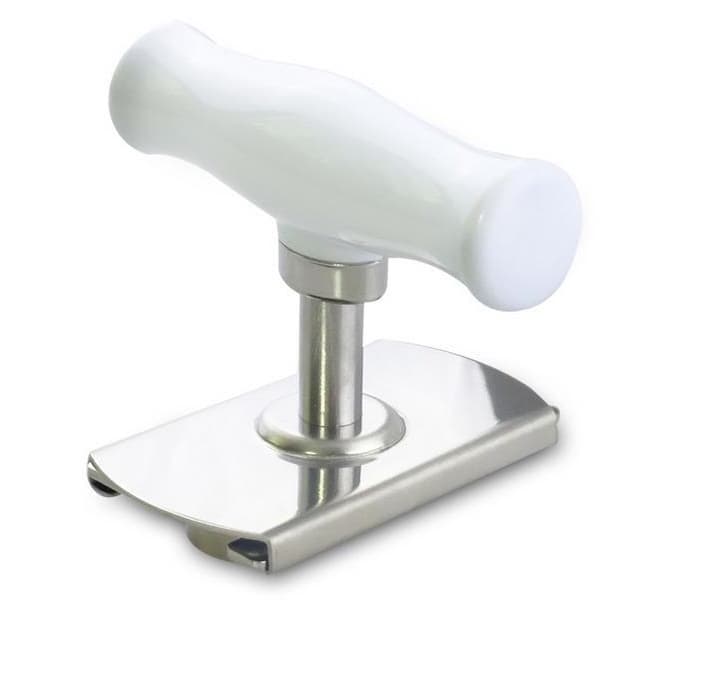 Ouvres-bouteilles réglable à vis manuel en acier inoxydable - White