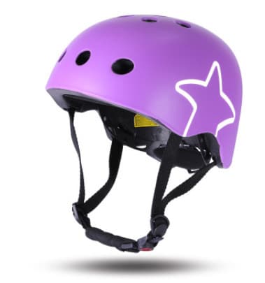 Casque anti chute de vélo sans pression sur la tête pour enfants - Purple