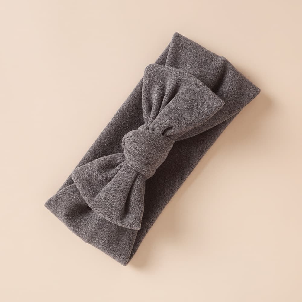 Bandeau en faux cachemire pour filles - Dark grey