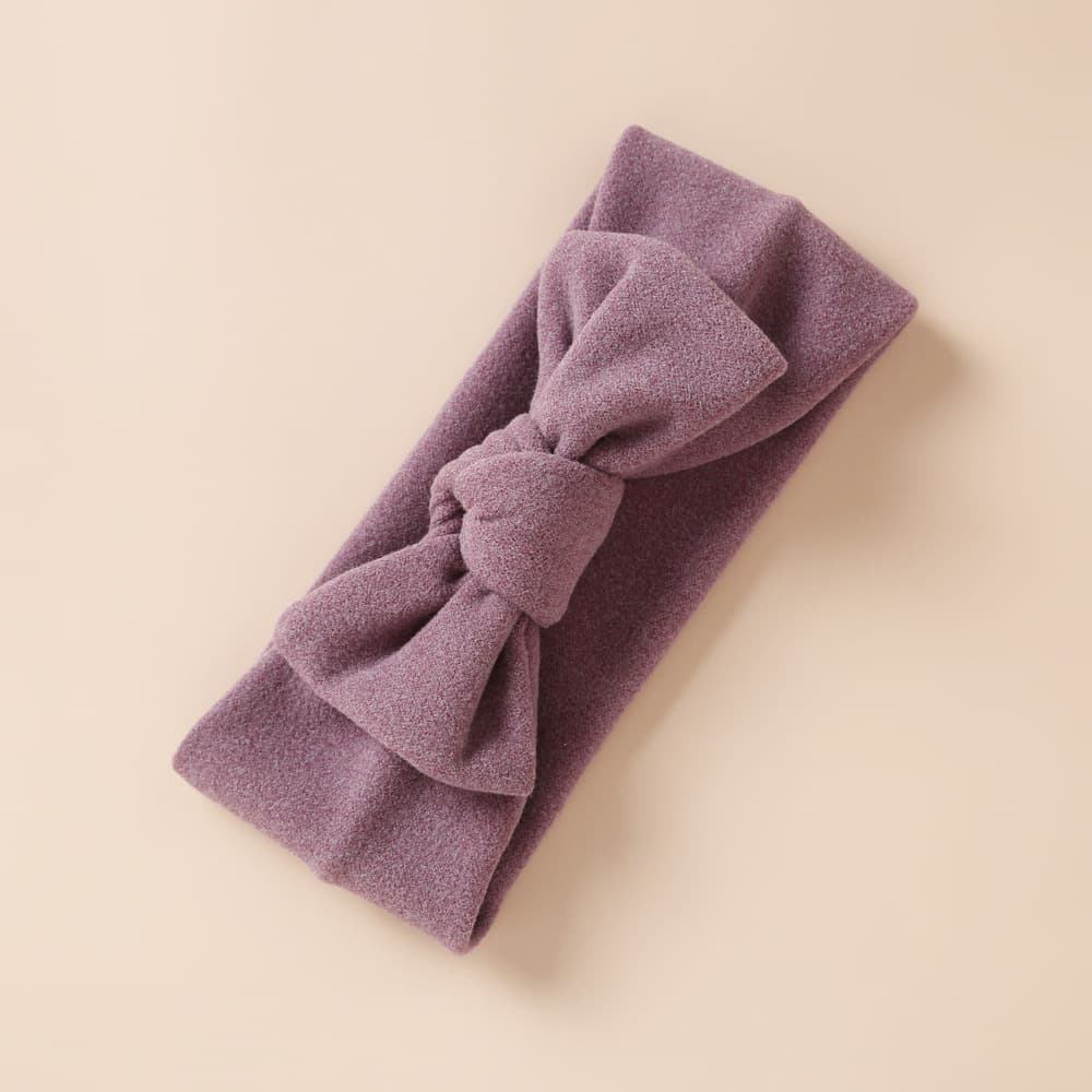 Bandeau en faux cachemire pour filles - Eggplant purple