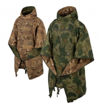 Vestes - Helikon-tex | Reversible Swagman Roll Poncho Mitchell Camo Leaf / Mitchell Camo Clouds