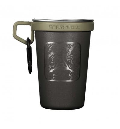 Couverts & Gobelets - Triple Aught Design | Earthwell Pint Cup Tad Edition Topo Logo Noir