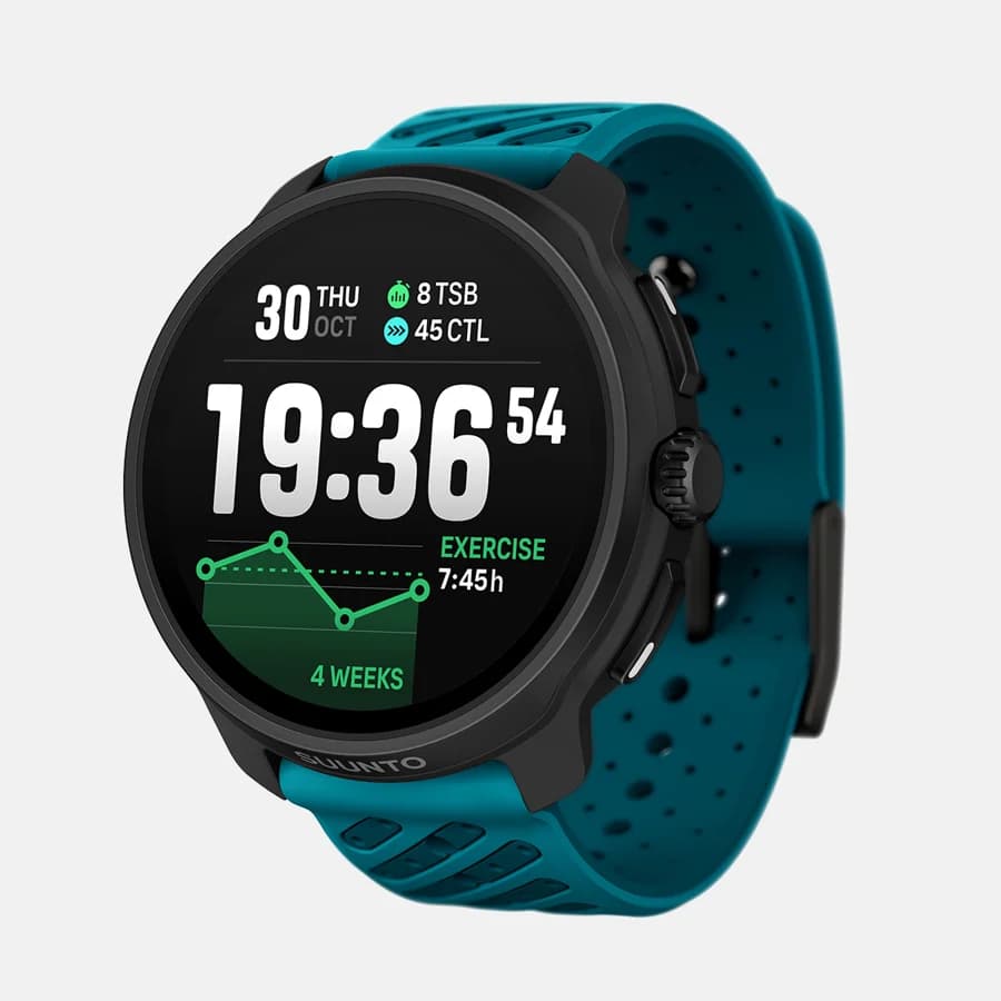 Suunto Race 2 - Stainless Steel - Wellenblau
