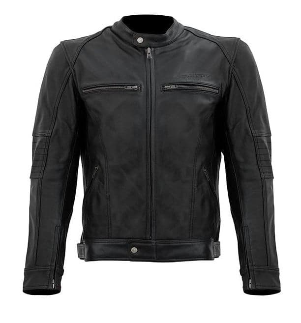 Blouson Cuir S-line Vintage pour Homme list: Noir|Noir