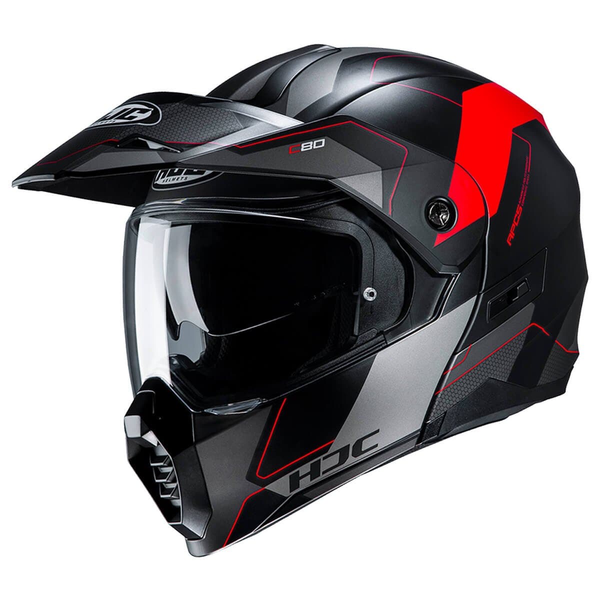 Casque HJC C80 Bult | HJC Rox Enduro list: Noir et Rouge|Noir|Blanc|Rouge|Jaune|Bleu|Multicolore