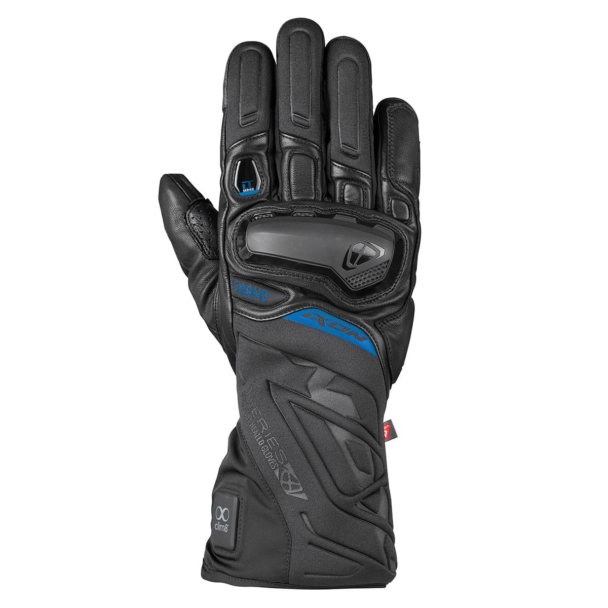 Gants Moto Chauffant Ixon IT-Kayo list: Noir|Noir