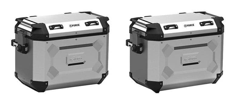 Paire de Valise Moto Kappa K'Force 48 Litres list: Aluminium |Noir|Gris