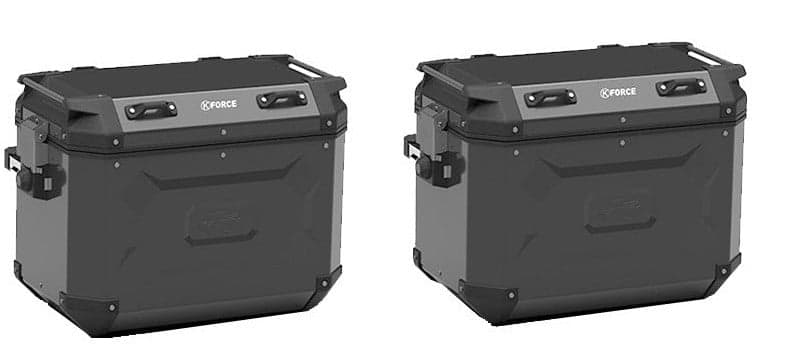 Paire de Valise Moto Kappa K'Force 48 Litres list: Noir|Noir|Gris