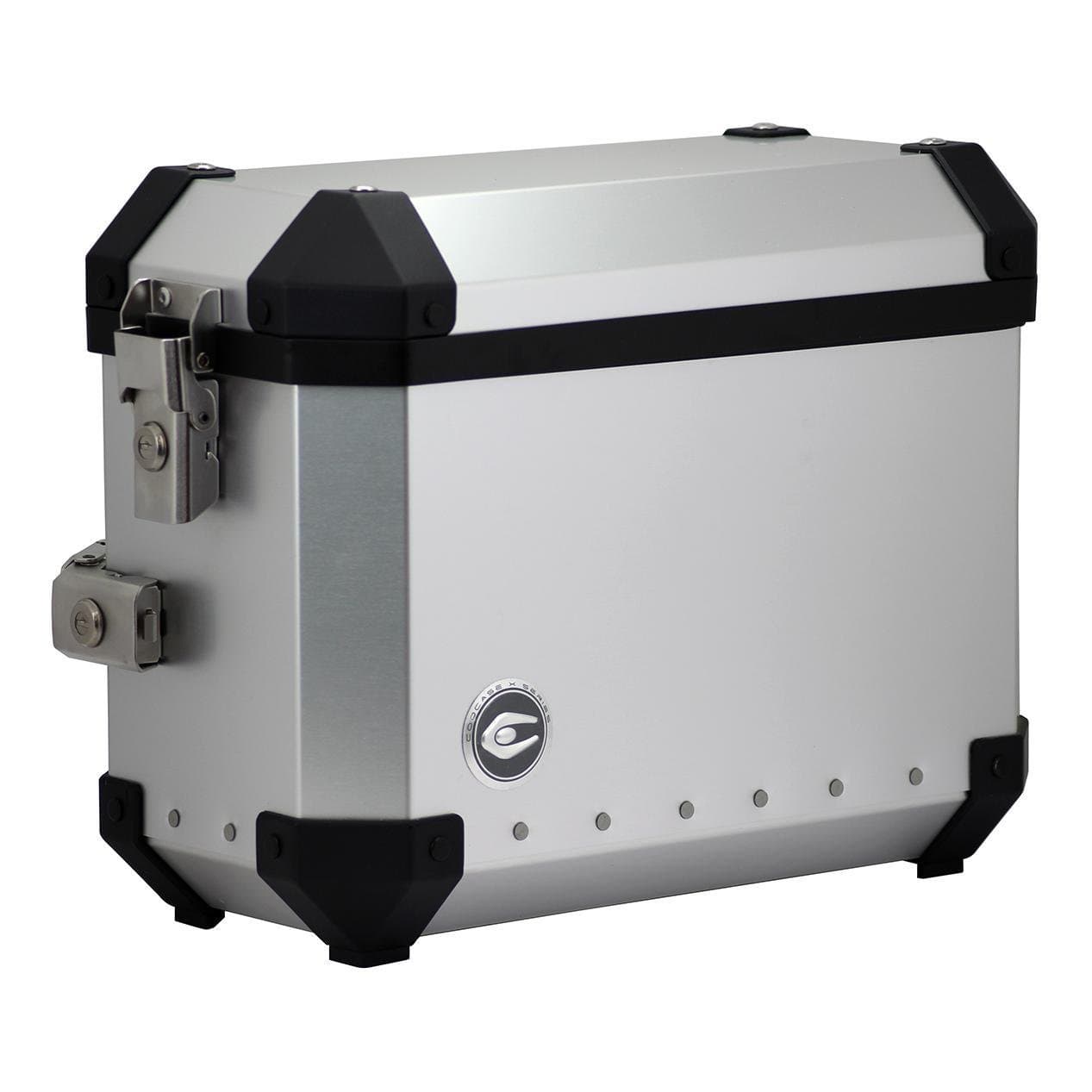 Paire de Valises Latérales Moto Coocase X4 | 28 Litres list: Aluminium |Noir|Gris