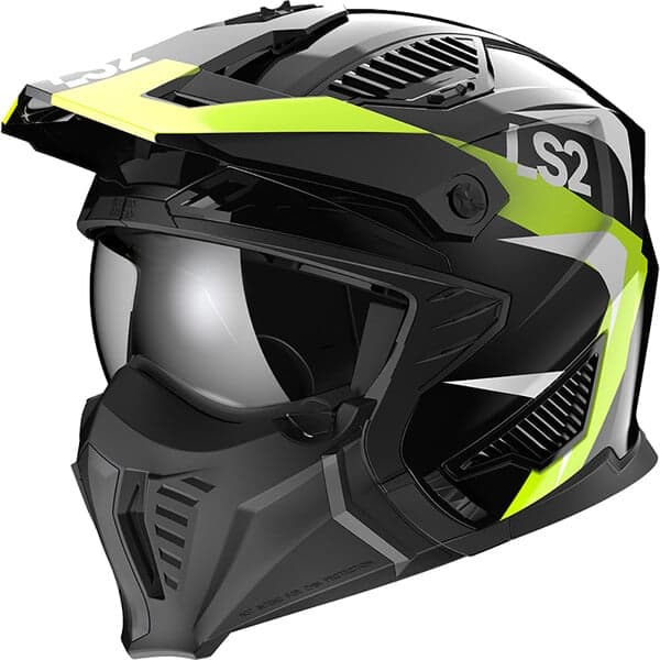 Casque LS2 Drifter OF606 | Casque Jet Transformable list: Noir / Jaune Fluo|Noir|Blanc|Gris|Rouge|Jaune|Beige|Vert|Bleu|Multicolore