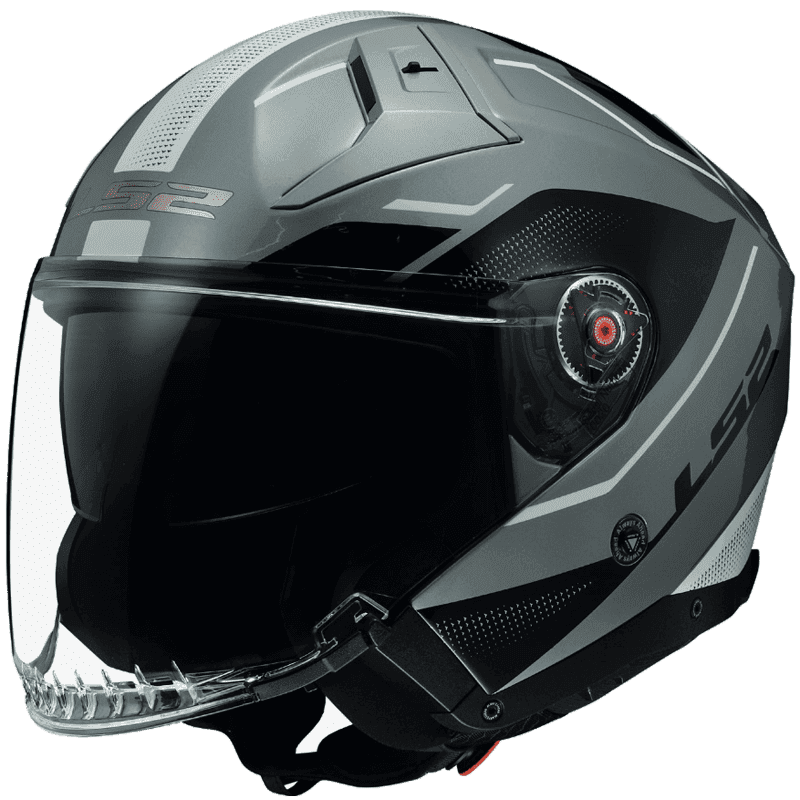 Casque Jet LS2 Infinity 2 - Homologué ECE 22.06 list: Blanc / Gris|Noir|Blanc|Gris|Rouge|Beige|Bleu|Rose|Multicolore