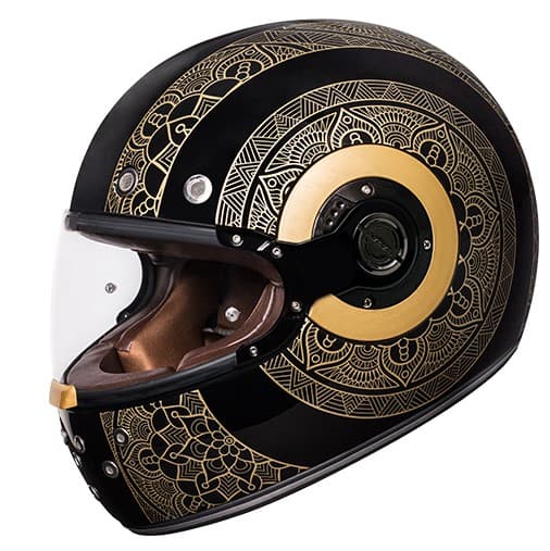 Casque Intégral SMK Retro list: Or|Noir|Blanc|Rouge|Or|Multicolore