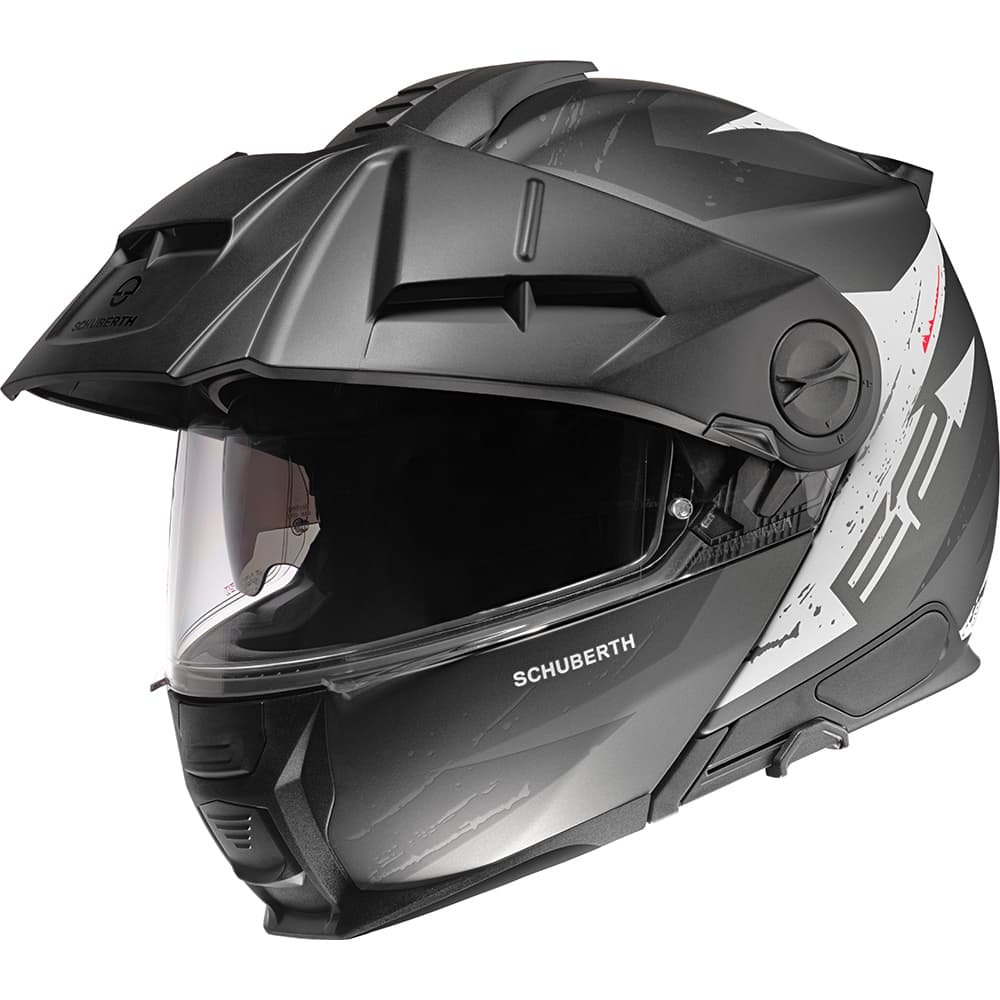 Casque Modulable Schuberth E2 Explorer list: Noir & Blanc|Noir|Blanc|Rouge|Orange|Bleu|Multicolore
