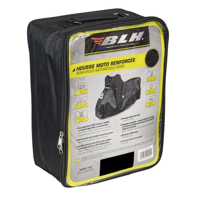 Housse de Pluie Moto Renforcée BLH list: Noir|Noir