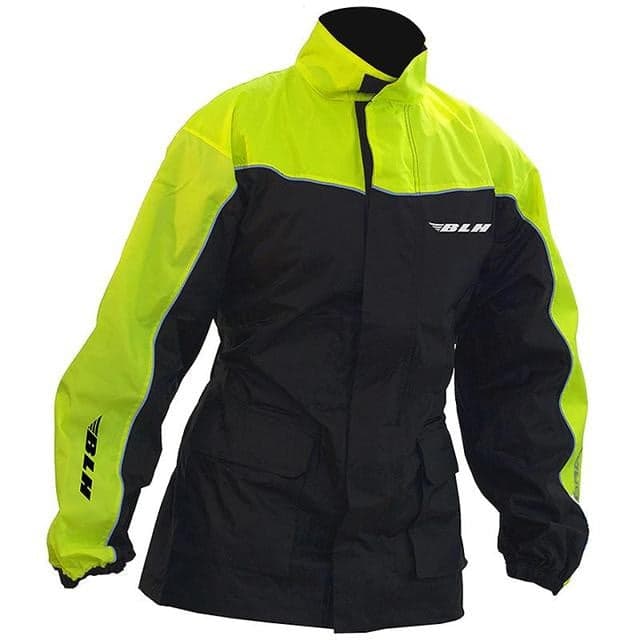 Veste de Pluie BLH Bicolore list: Noir / Jaune Fluo|Noir|Jaune|Multicolore