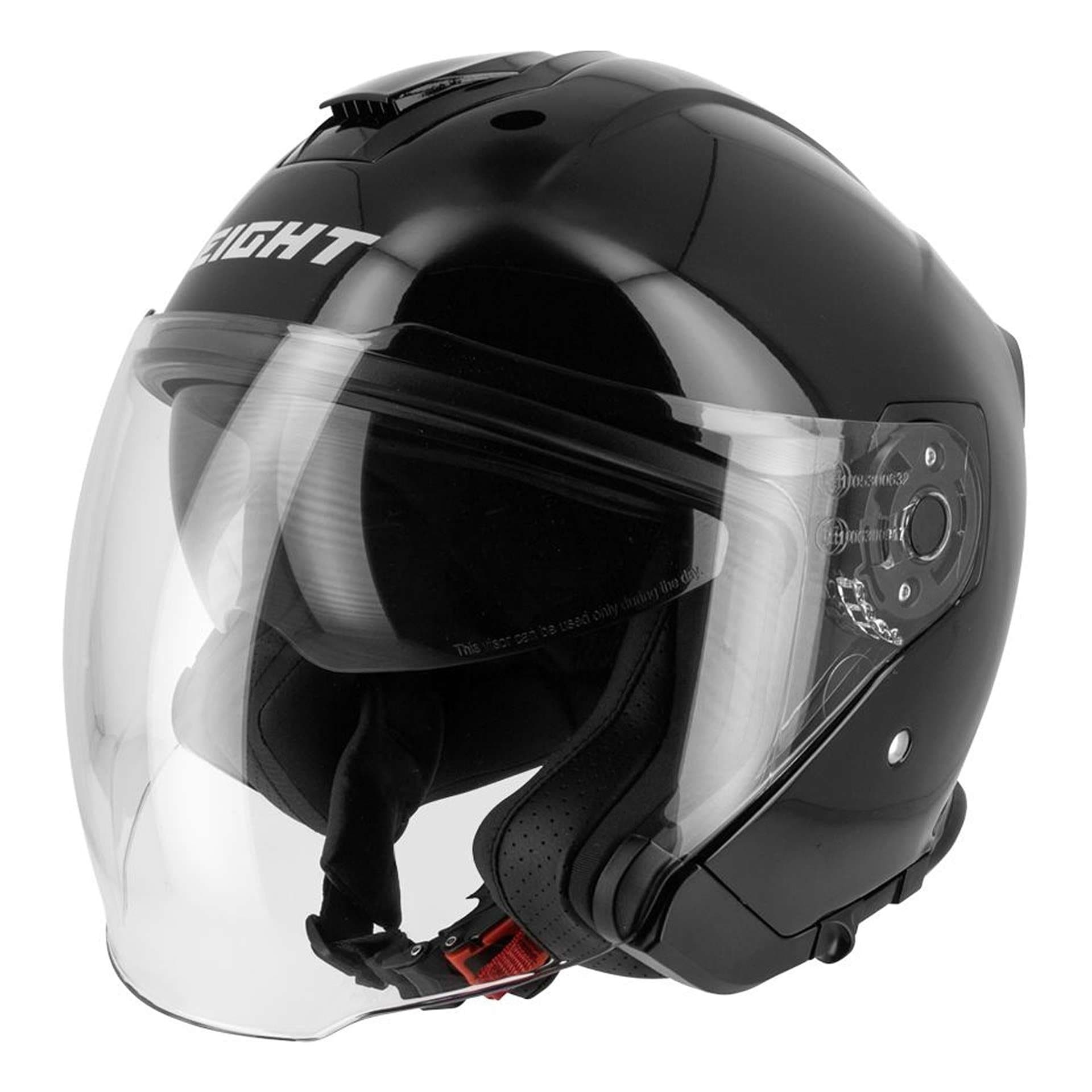 Casque Jet Eight S770 Kyle list: Noir Brillant|Noir|Blanc|Gris|Bleu