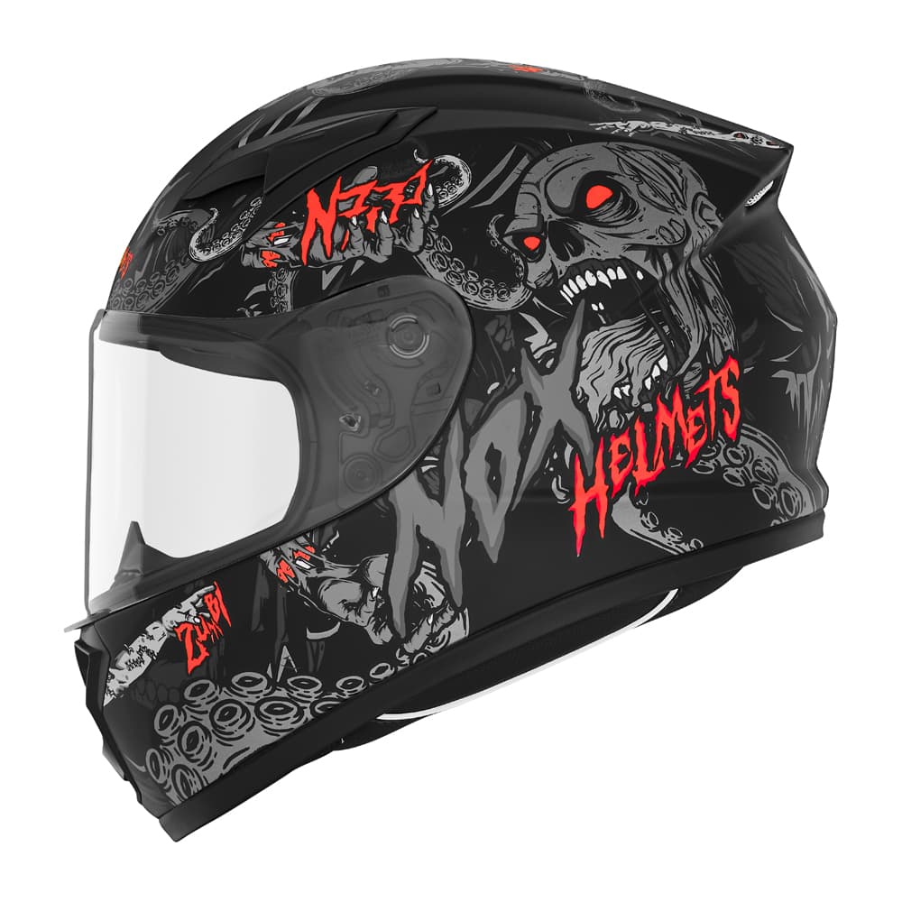 Casque Moto Enfant Intégral Nox N731 list: Noir / Rouge Fluo|Noir|Blanc|Rouge|Jaune|Multicolore