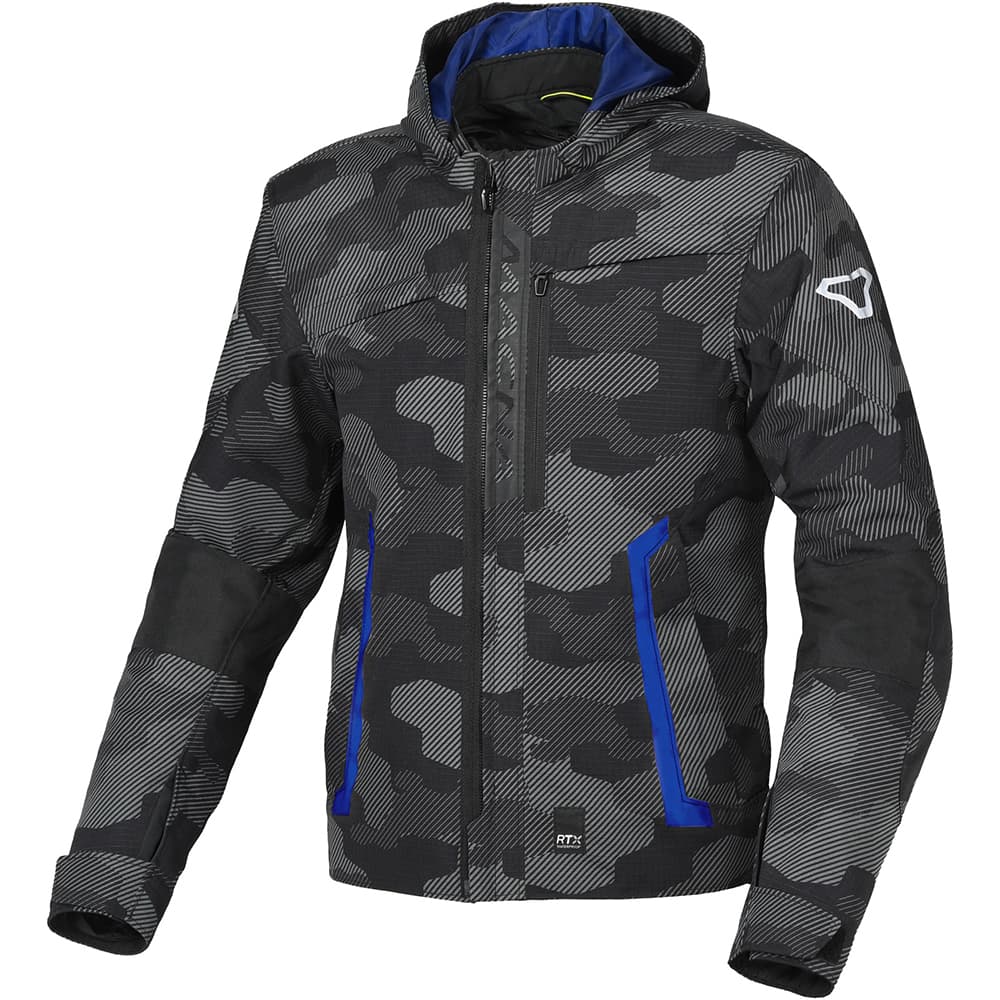 Veste Moto Macna Riggor list: Noir Camo|Noir|Gris|Rouge|Multicolore