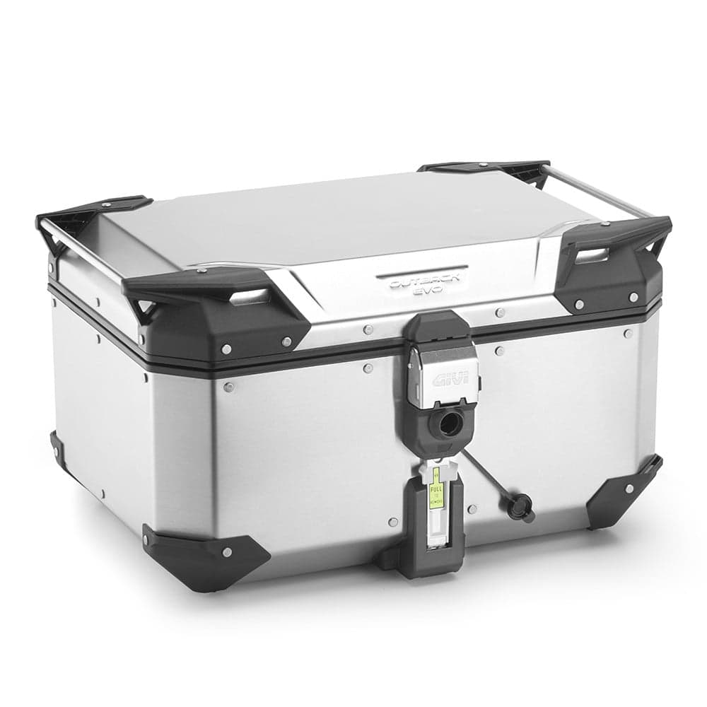 Top Case Givi Trekker Outback 58L Evo Aluminium Sans Barillet OBKEV58A Gris