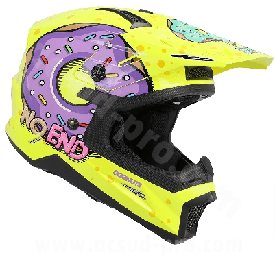 Casque Cross Noend Donuts pour enfant Jaune list: Jaune|Jaune