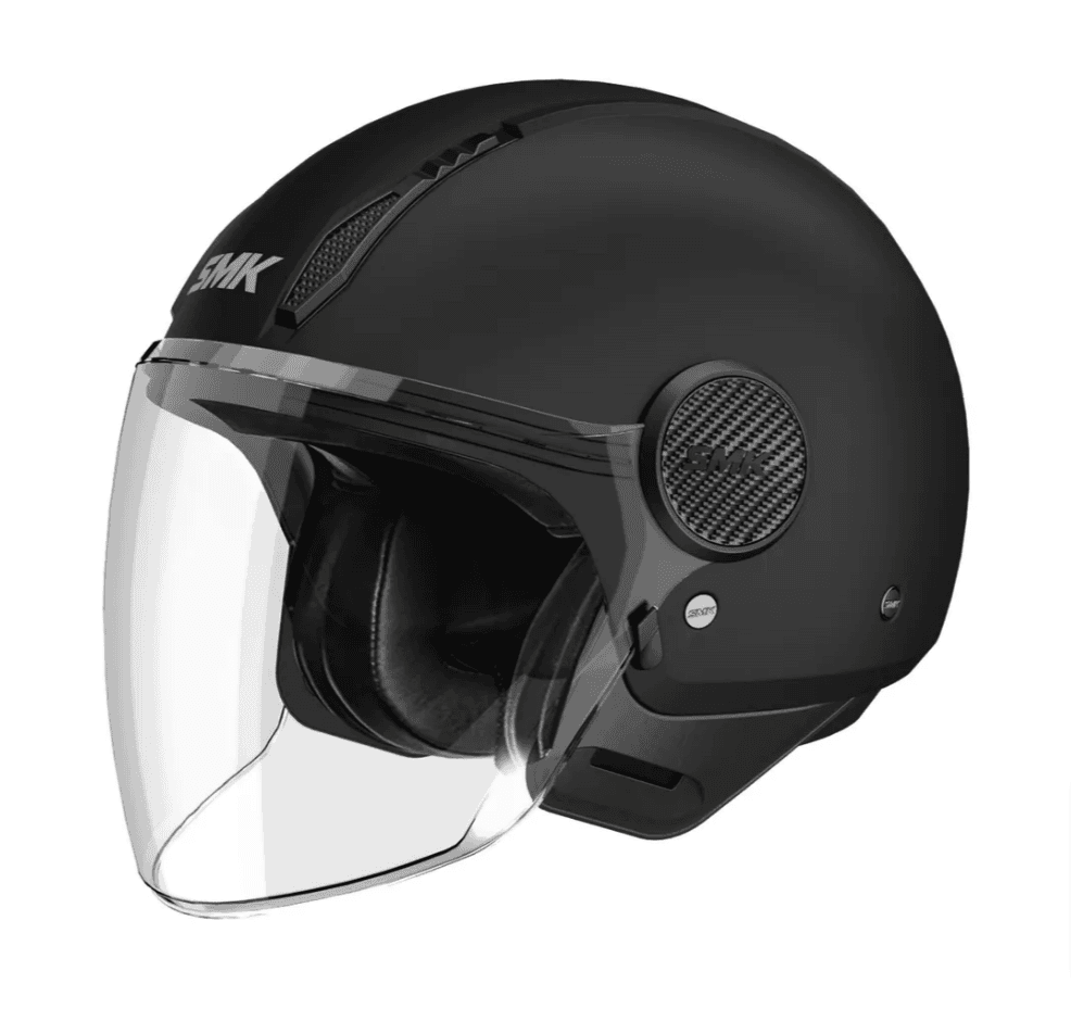 Casque Jet SMK Laminar list: Noir Mat|Noir|Blanc|Gris