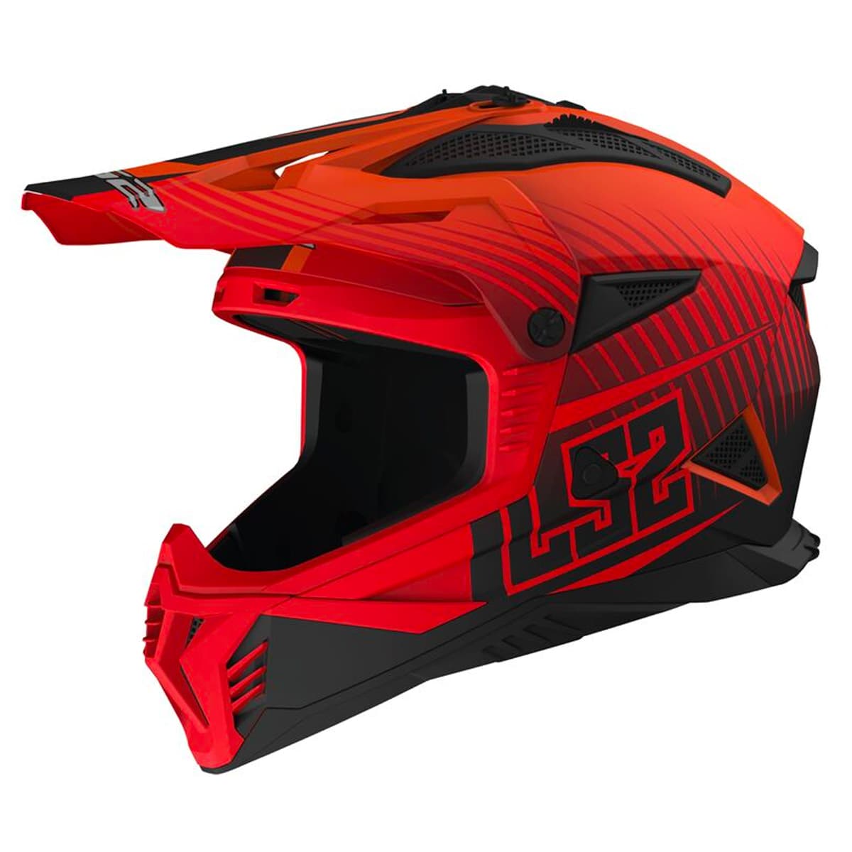 Casque Cross MX708 LS2 Fast 2 Duke list: Orange|Noir|Orange|Jaune|Vert