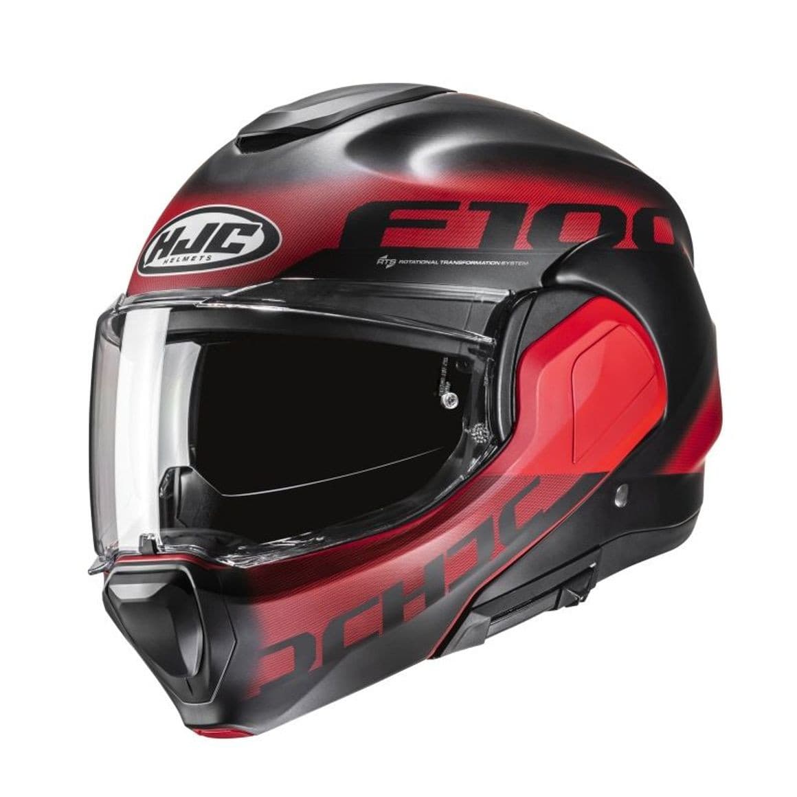 Casque HJC F100 Hetal list: Rouge|Noir|Rouge