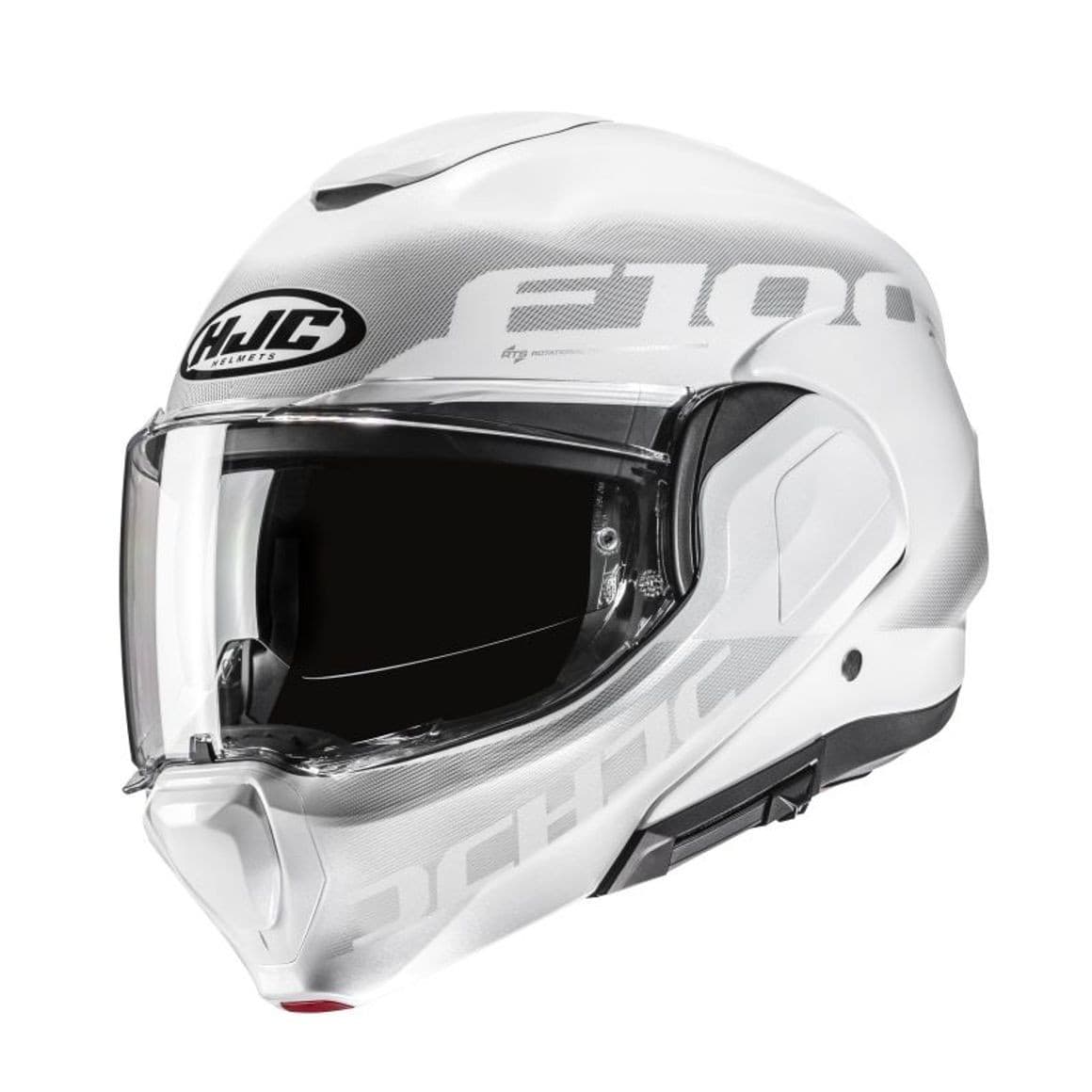 Casque HJC F100 Hetal list: Blanc / Gris|Noir|Rouge