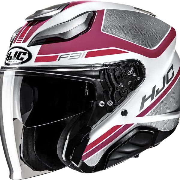 Casque Jet HJC F31 Ceron list: Rose|Noir|Blanc|Rouge|Jaune|Bleu|Rose|Multicolore
