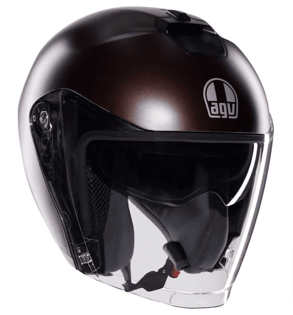 Casque Jet AGV Irides list: Gris|Noir|Blanc|Gris|Rouge|Bleu