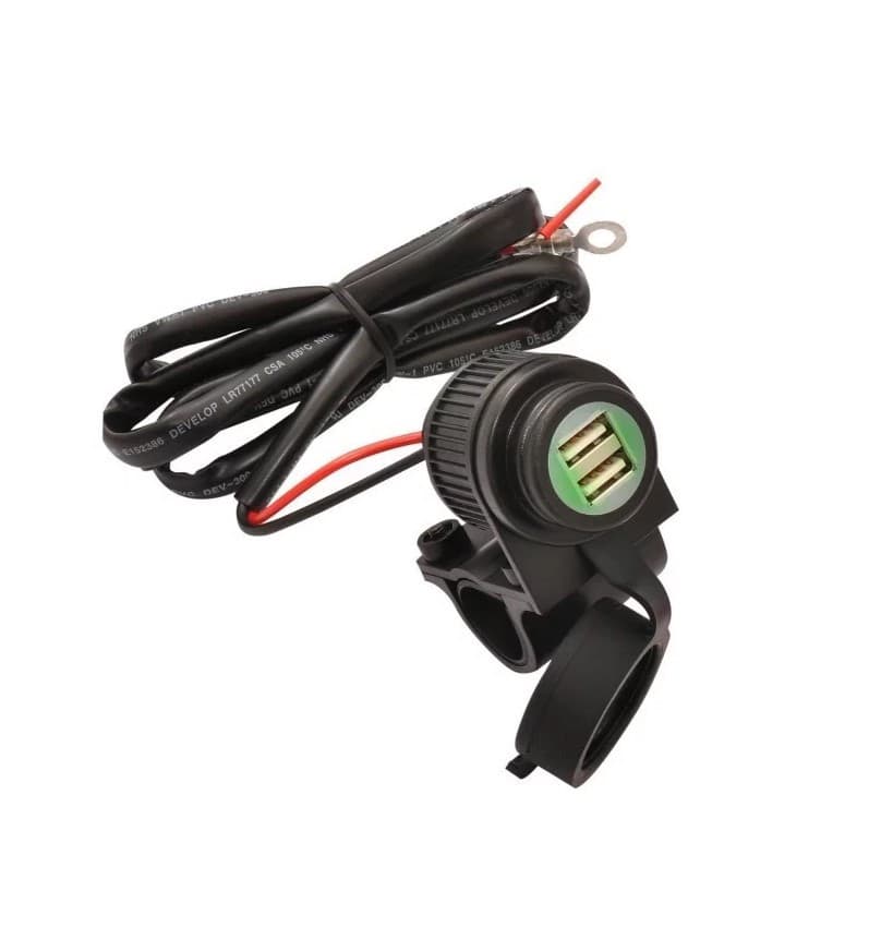 Prise double USB Full Power pour Moto & Scooter
