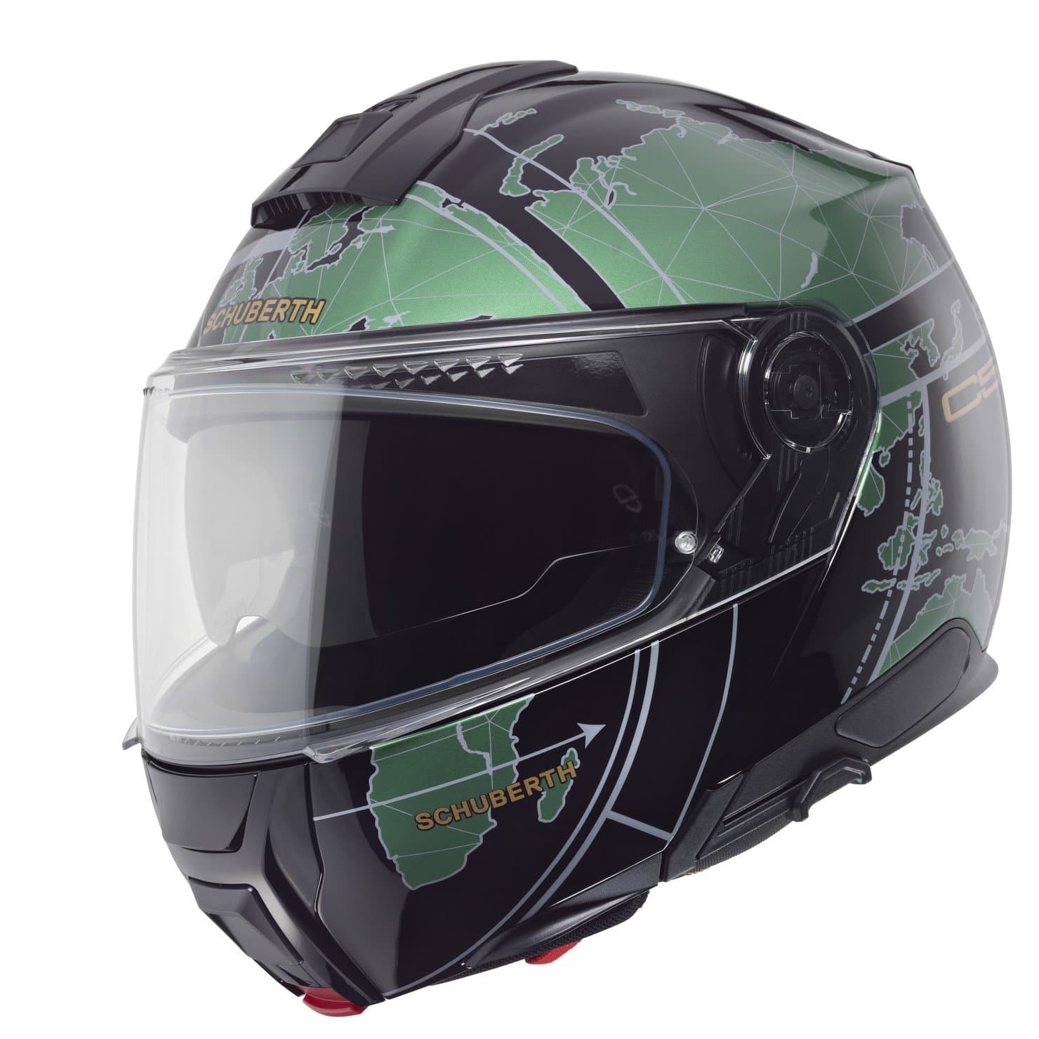 Casque Schuberth C5 Globe list: Noir / Vert|Noir|Blanc|Gris|Vert