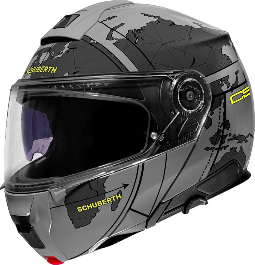 Casque Schuberth C5 Globe list: Gris|Noir|Blanc|Gris|Vert