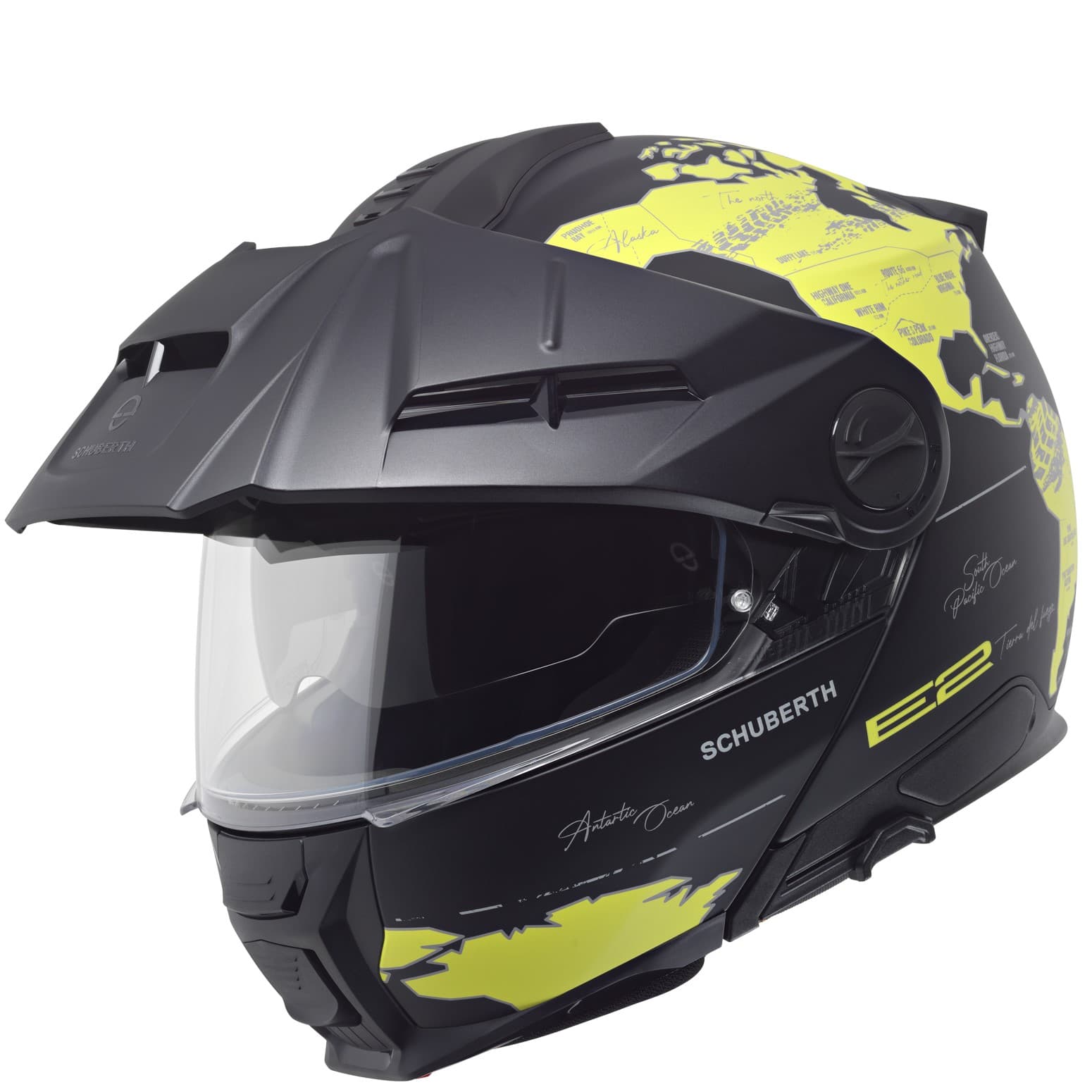 Casque Schuberth E2 Atlas list: Noir / Jaune|Noir|Blanc|Gris|Jaune|Bleu