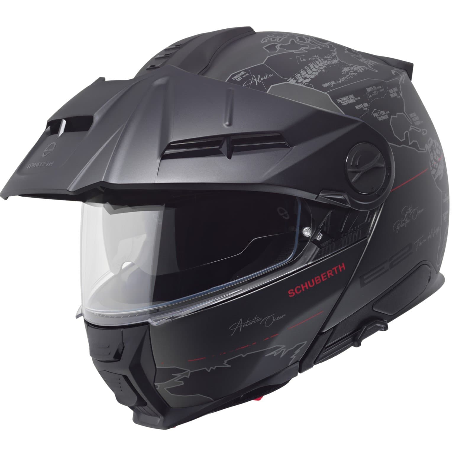 Casque Schuberth E2 Atlas list: Noir / Anthracite|Noir|Blanc|Gris|Jaune|Bleu