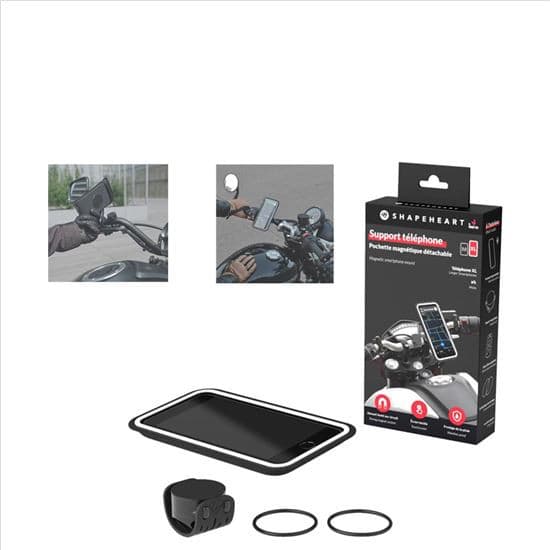 Support Téléphone pour Moto Shapeheart Guidon (2-5CM)