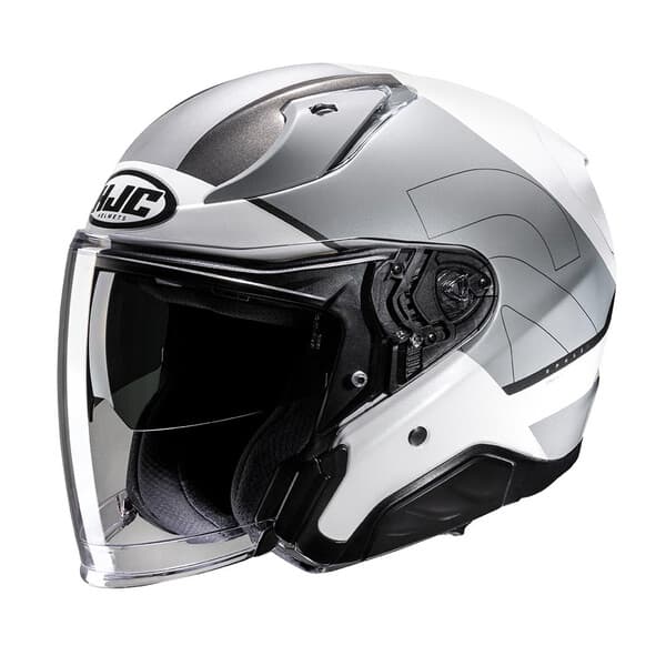 Casque HJC RPHA 31 CHELET Blanc / Gris