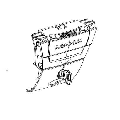 Bloc Fermeture Serrure Top Case Givi V58 Noir